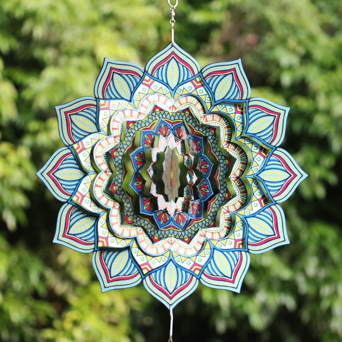 3D Mandala Metal Wind Spinner