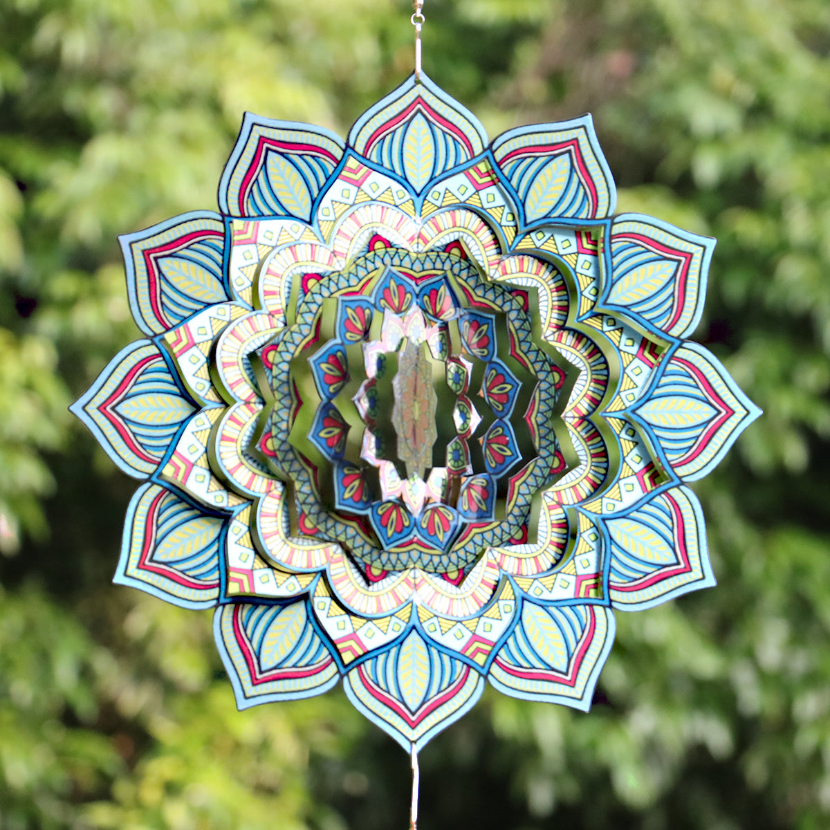 3D Mandala Metal Wind Spinner