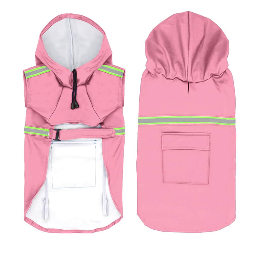 Rainaway - Dog Raincoat With Leash/Harness Port