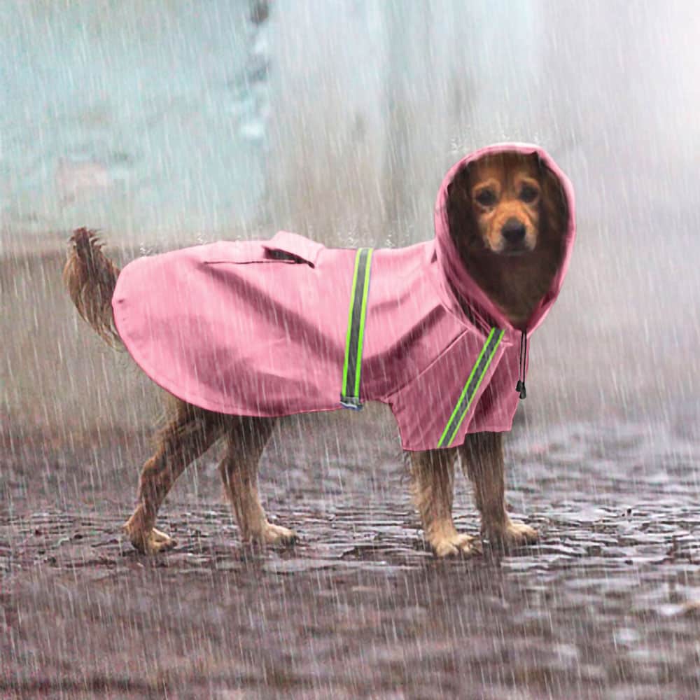 Rainaway - Dog Raincoat With Leash/Harness Port