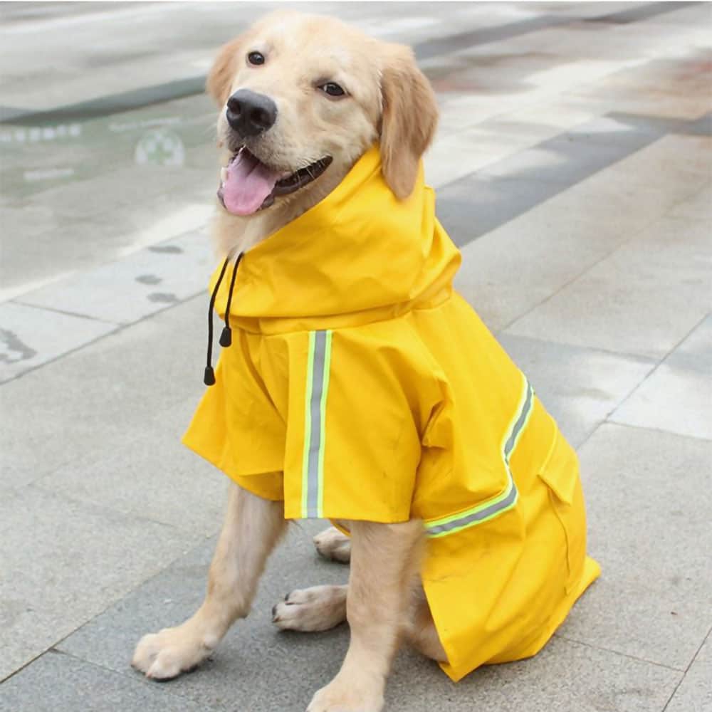 Rainaway - Dog Raincoat With Leash/Harness Port