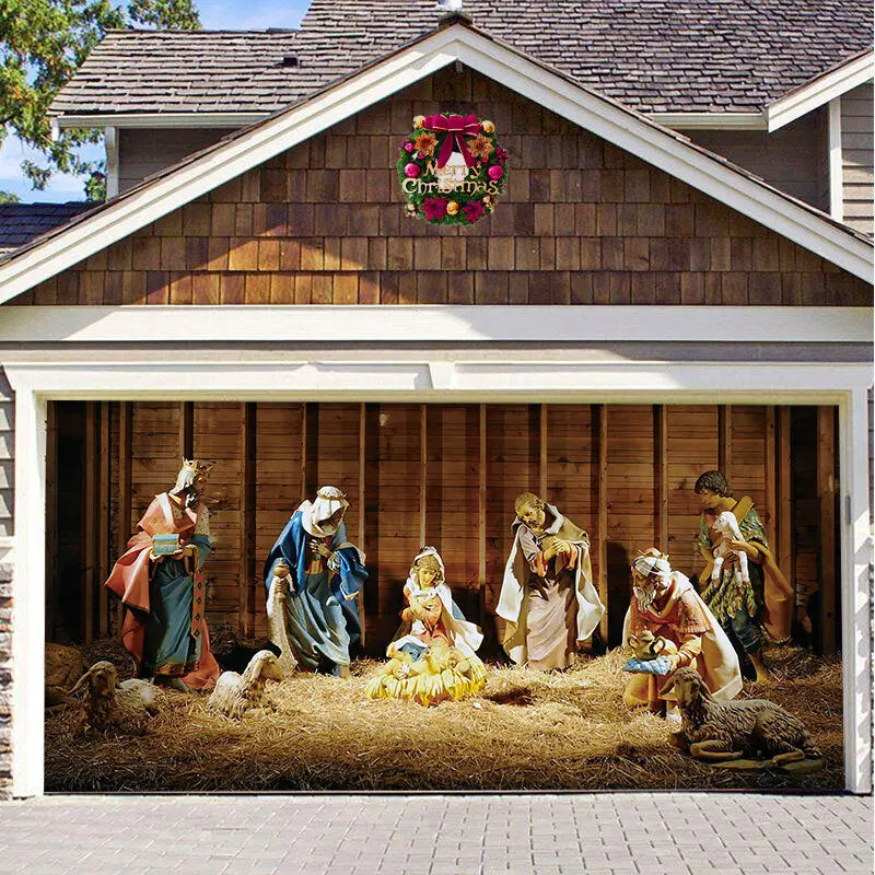 Garage Door Christmas Decorations
