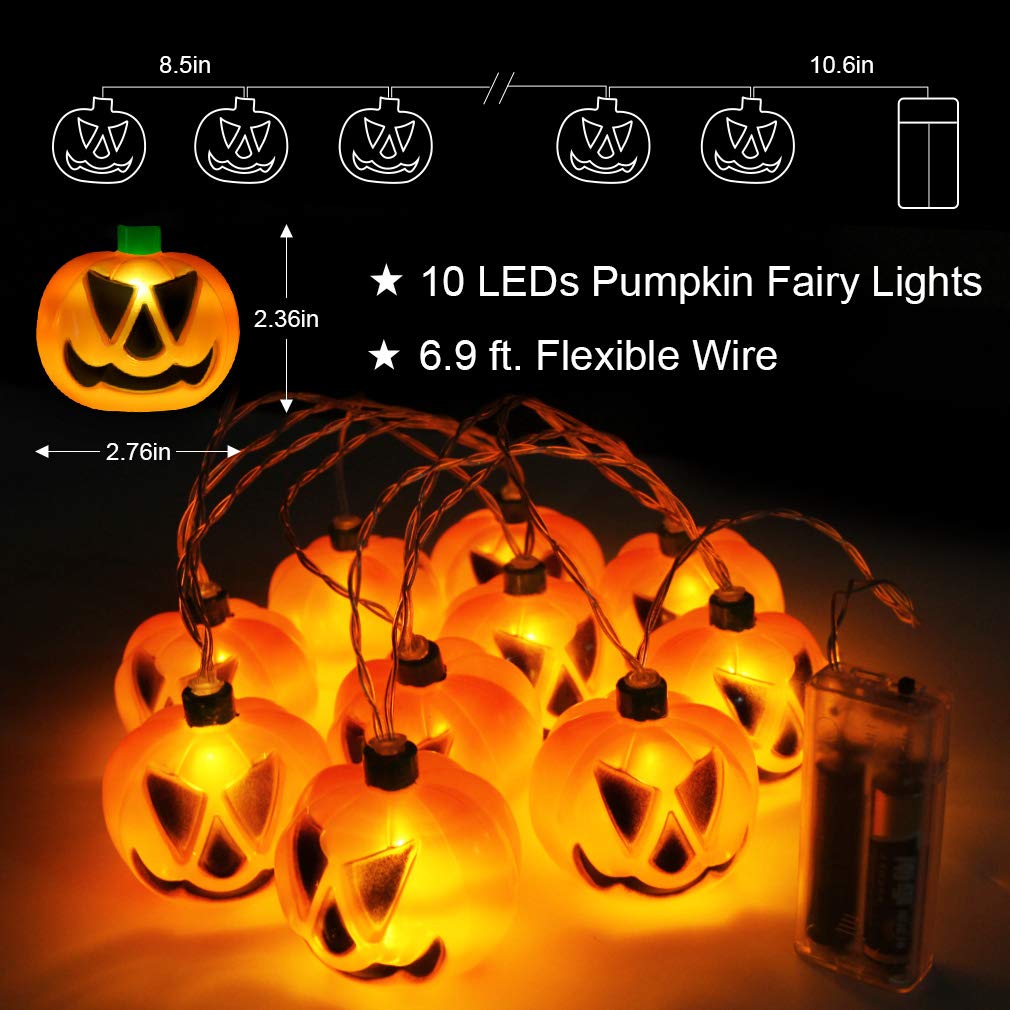 Big Pumpkin Spooky String Lights