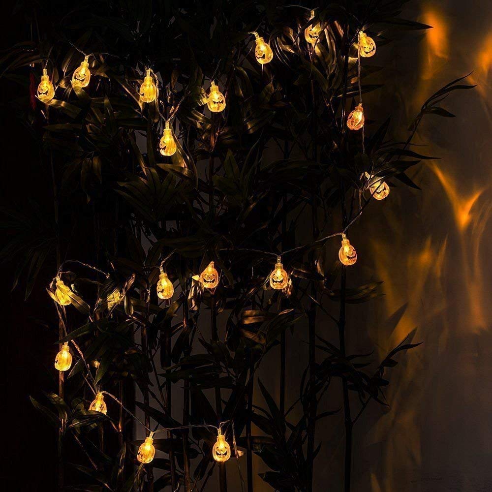 Solar 3D Little Pumpkins String Lights