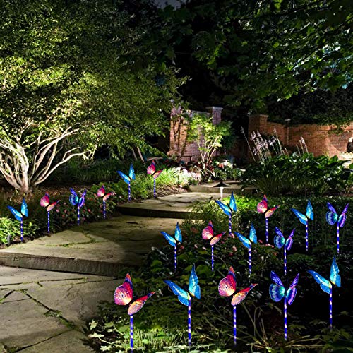 3 Pack Solar Butterfly Stake Light
