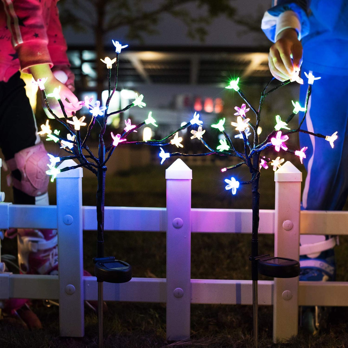 2 Pack - Solar Powered Fairy Flower Lights