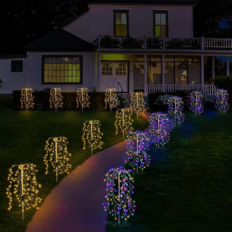3 Packs Solar Garden Lights Outdoor Decor