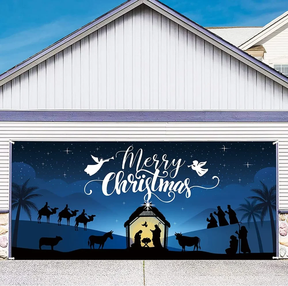 Garage Door Christmas Decorations