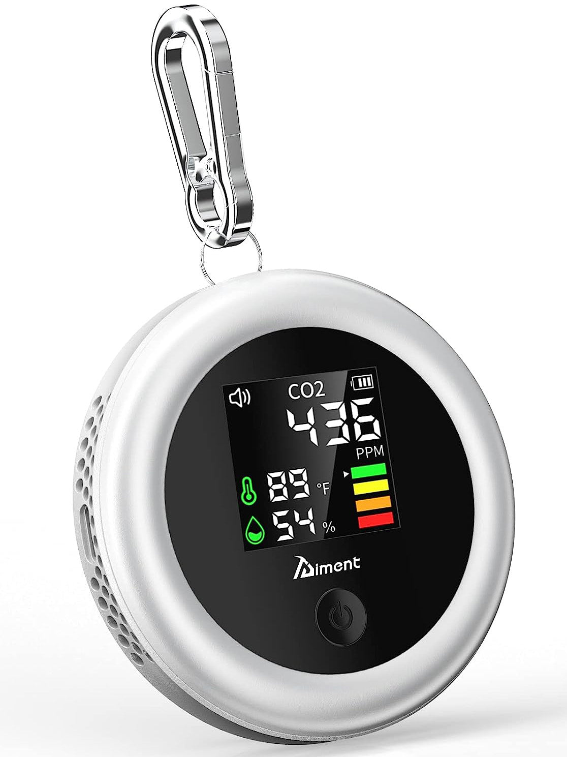 Mini CO2 Detector - 3-in-1 Travel Carbon Dioxide Detector