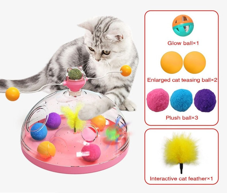 Cat Windmill Interactive Multifunctional Catnip Toy