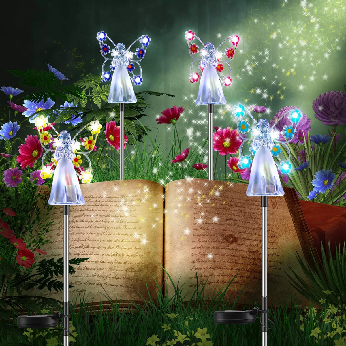 Solar Angel Garden Stake Lights