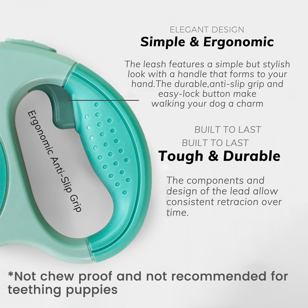 360° Tangle-Free 3 in 1 Retractable Dog Walking Leash