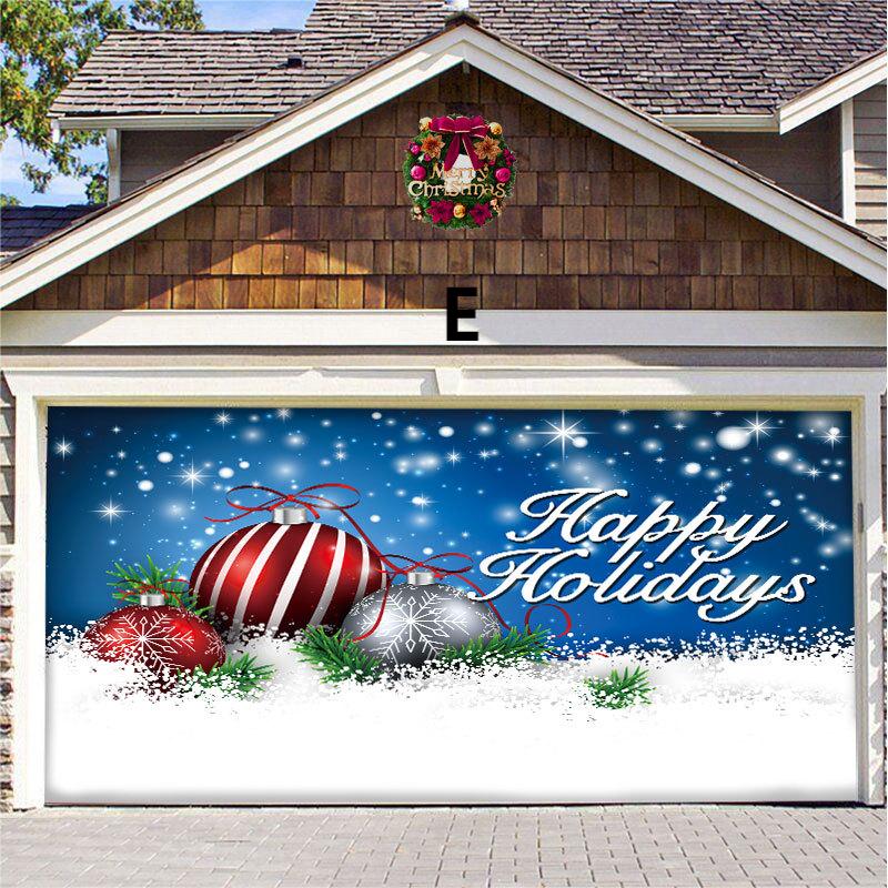 Garage Door Christmas Decorations