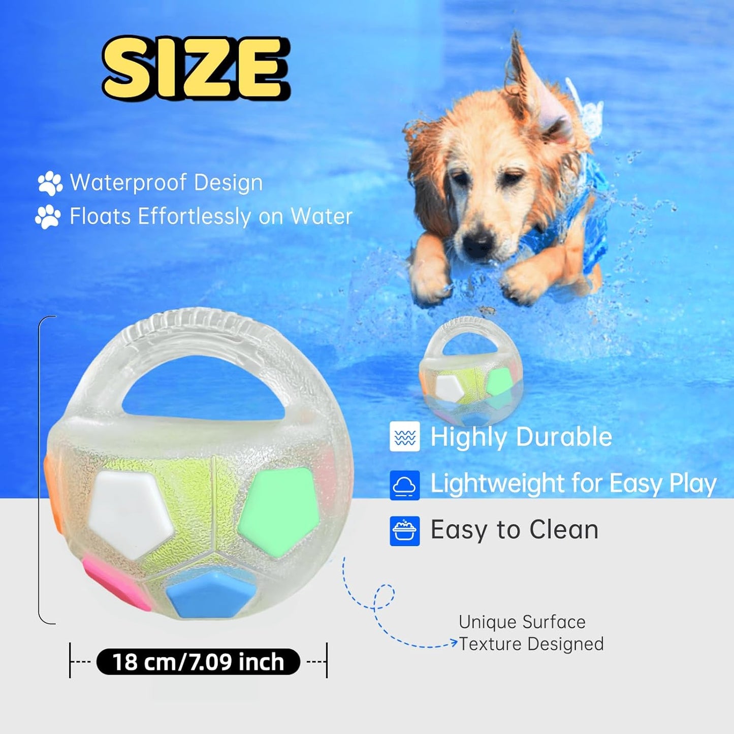 PawKick™ Durable Soccer Toy – Bouncy, Bite-Resistant & Fun