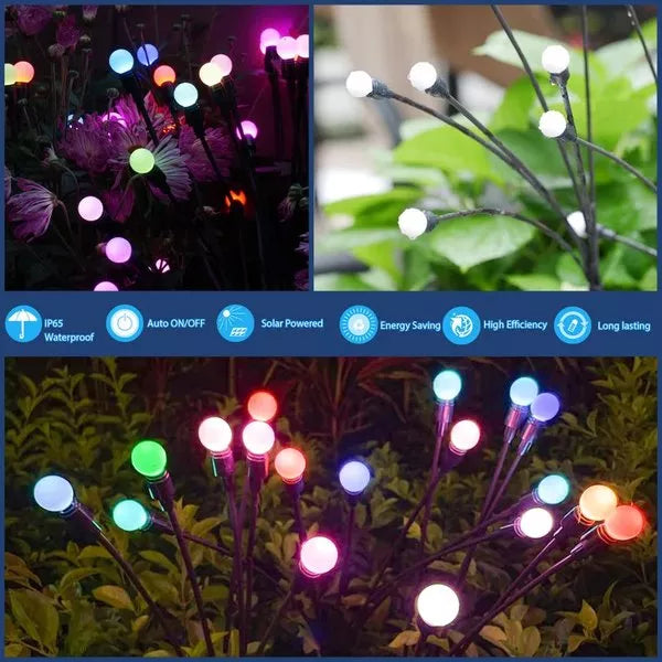 Solar Powered Firefly Garden Lights