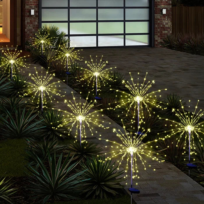 Waterproof Solar Garden Fireworks Lamp