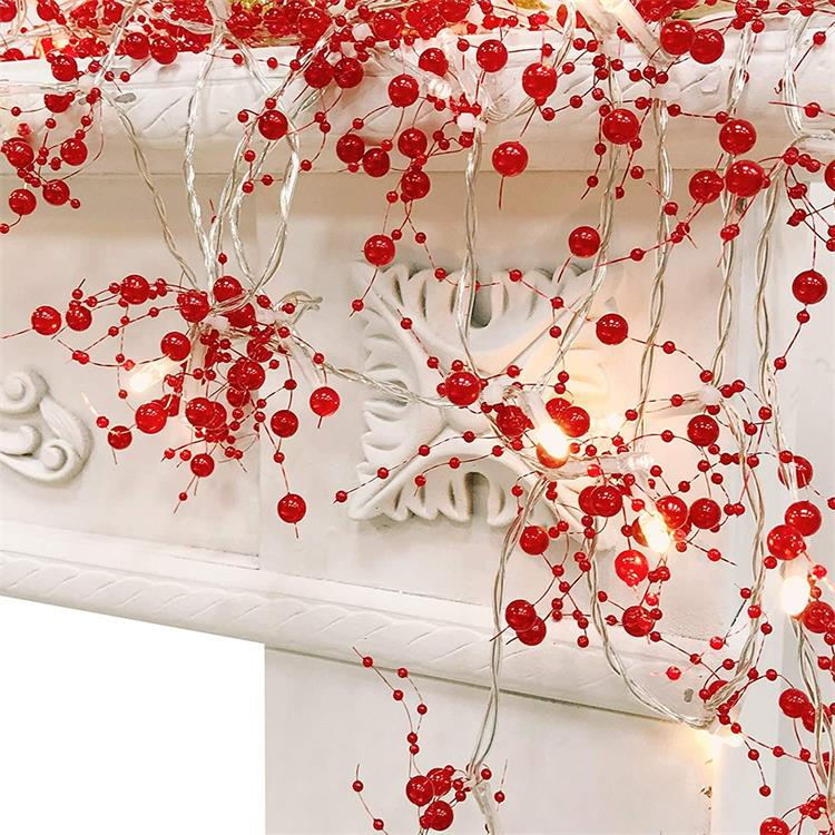 Christmas Red Beads Lights