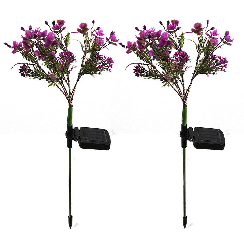 2 Pack Solar Powered  Phalaenopsis Light