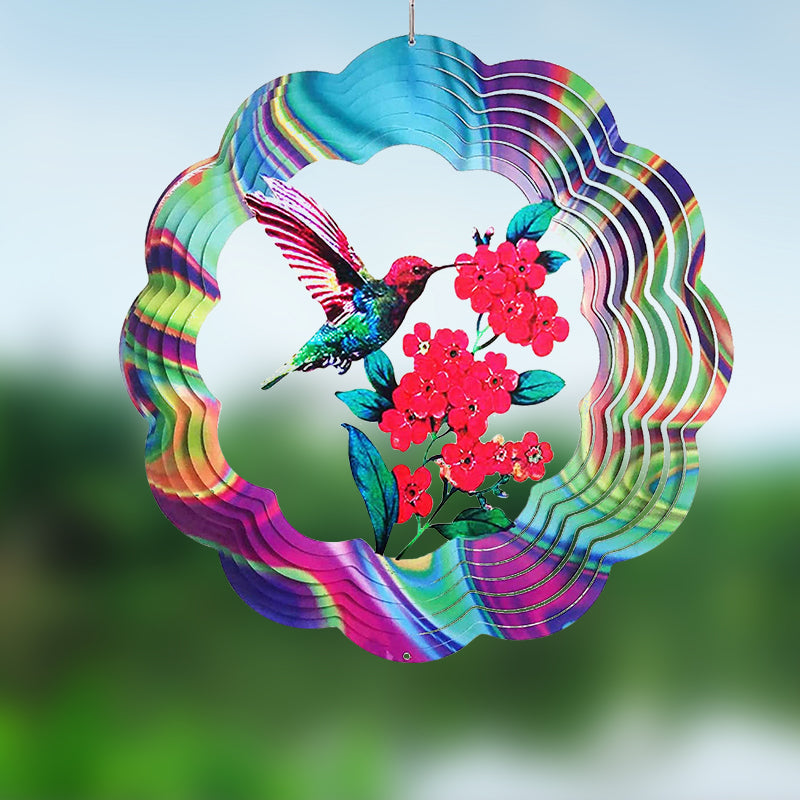 3D Garden Decorative Hummingbird Spinner