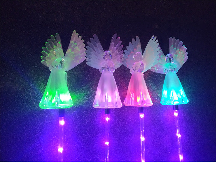 Solar-Powered LED Angel Light