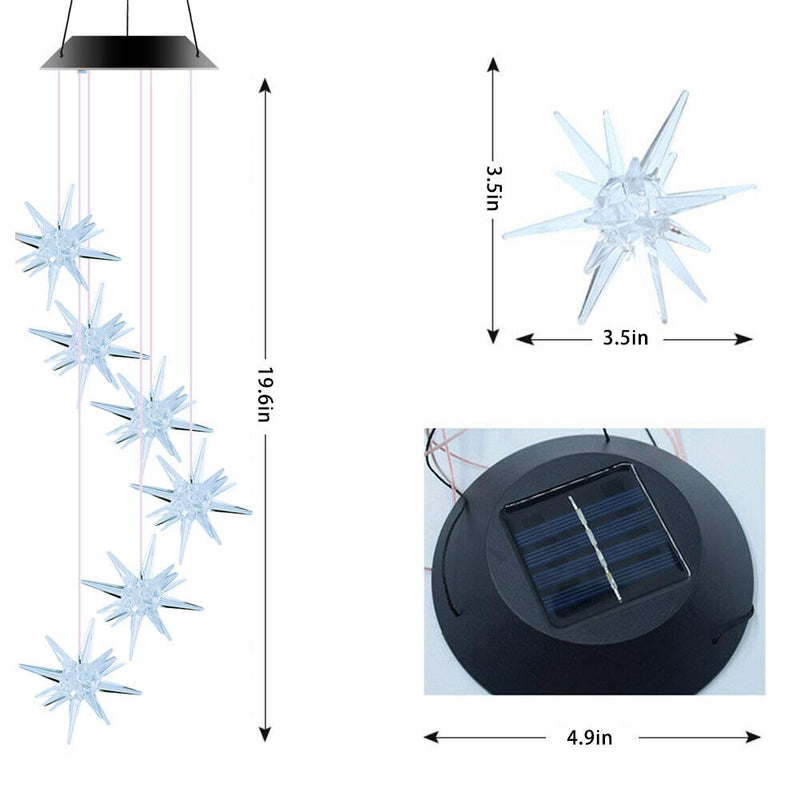 Solar Sea Urchin Wind Chime Light