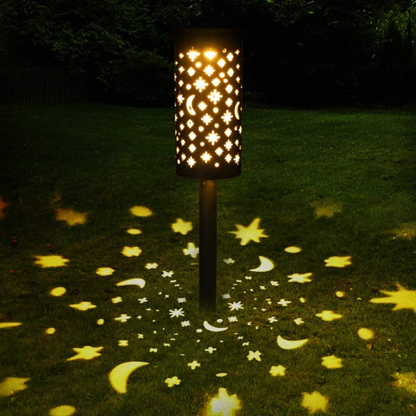 Solar Powered Star Moon Garden Light