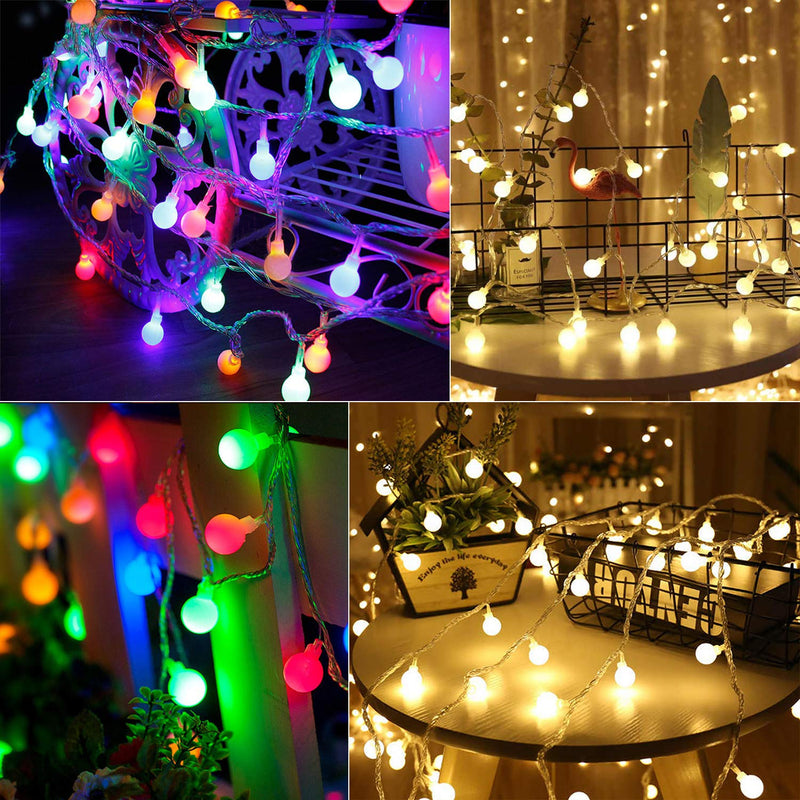 100 LED Globe Ball String Lights