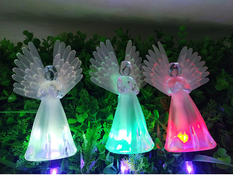 Solar-Powered LED Angel Light