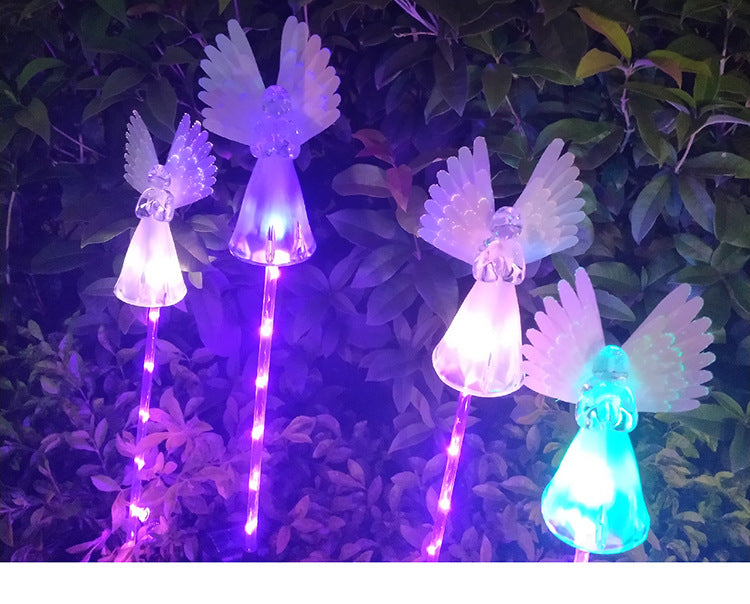 Solar-Powered LED Angel Light