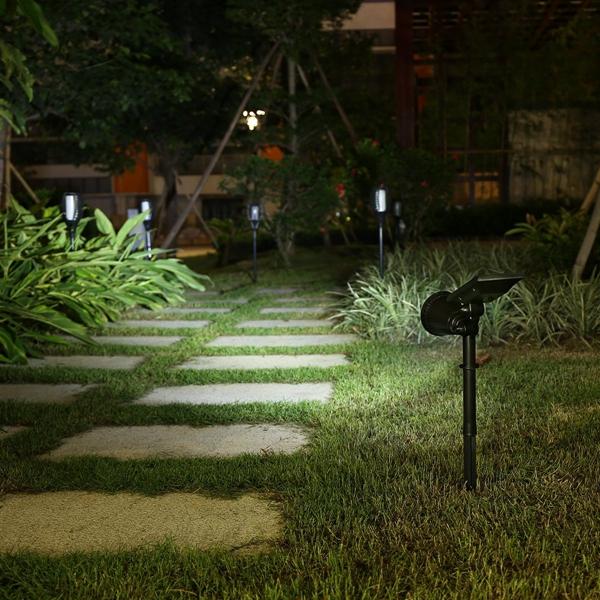 Solar-Powered Landscape Sensor Lights