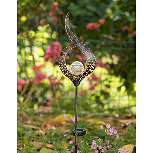 Solar Powered Crackle Garden Light