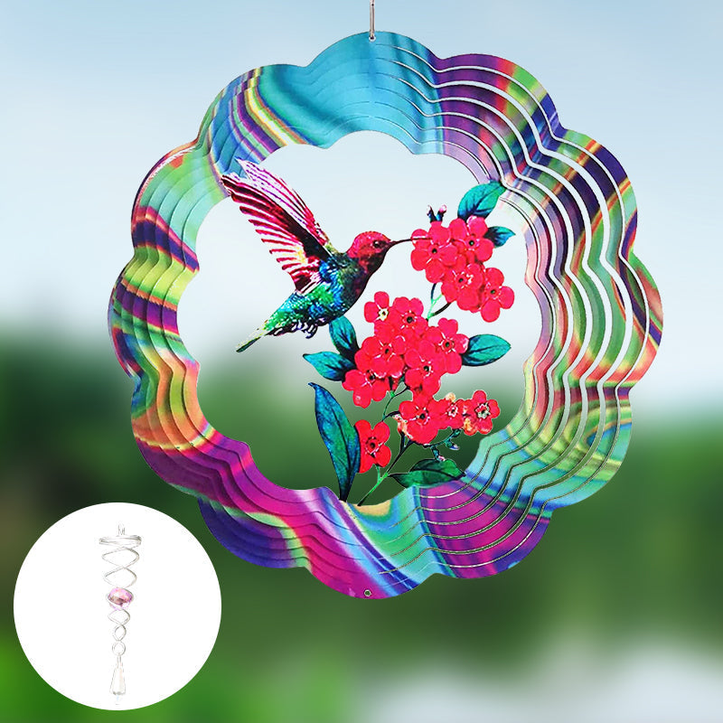 3D Garden Decorative Hummingbird Spinner