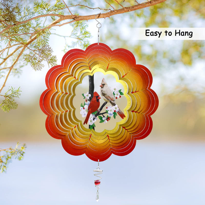 3D Garden Decorative Cardinal Wind Spinner