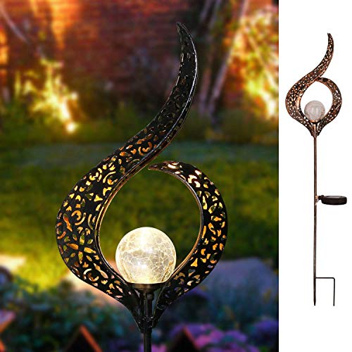 Solar Powered Crackle Garden Light