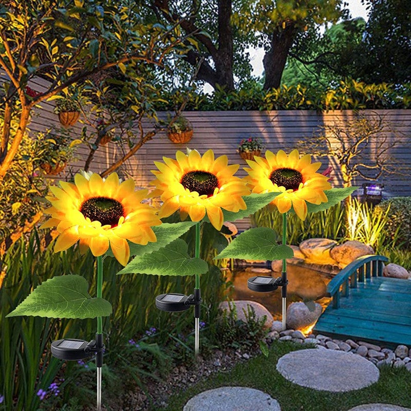 Solar Sunflower Light - 2 Pcs