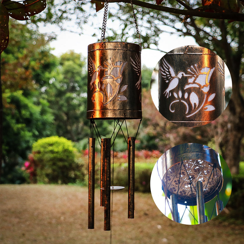 Hummingbird Metal Wind Chime Lamp