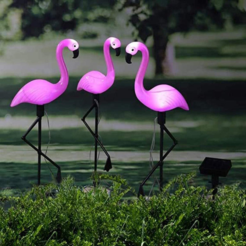 Solar Flamingo Light