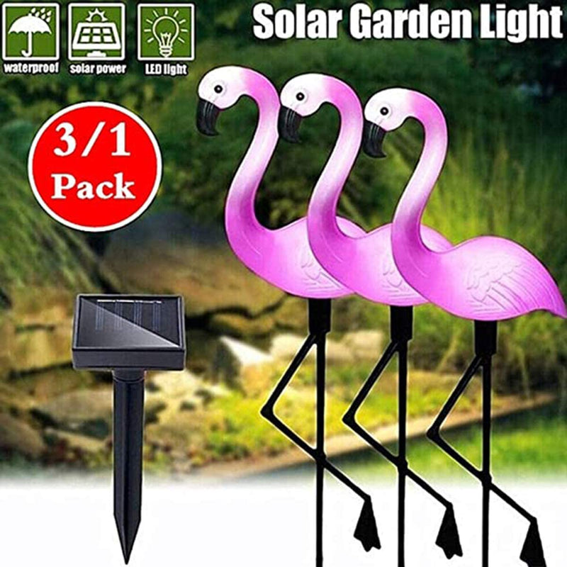 Solar Flamingo Light