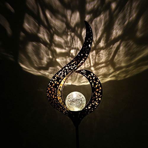 Solar Powered Crackle Garden Light