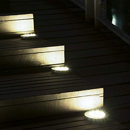 Solar-Powered LED Ground Light