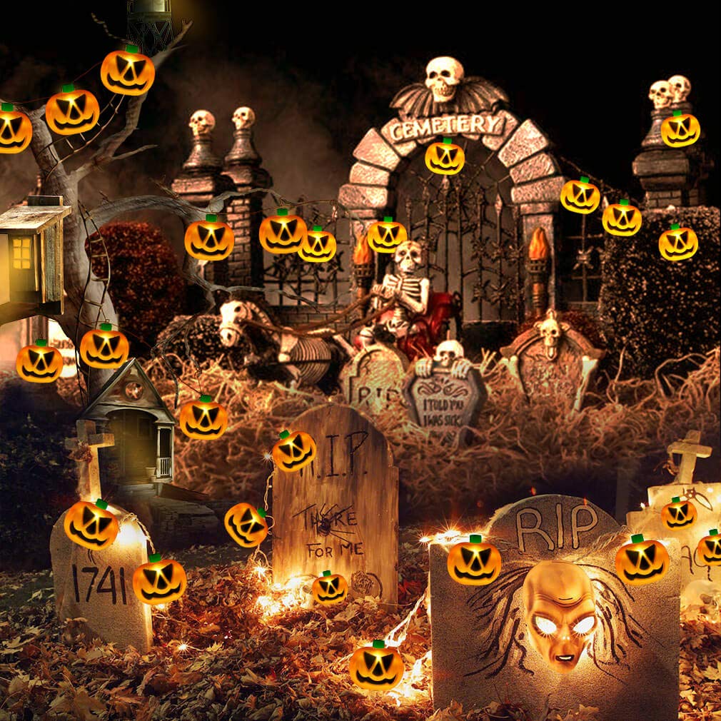 Big Pumpkin Spooky String Lights