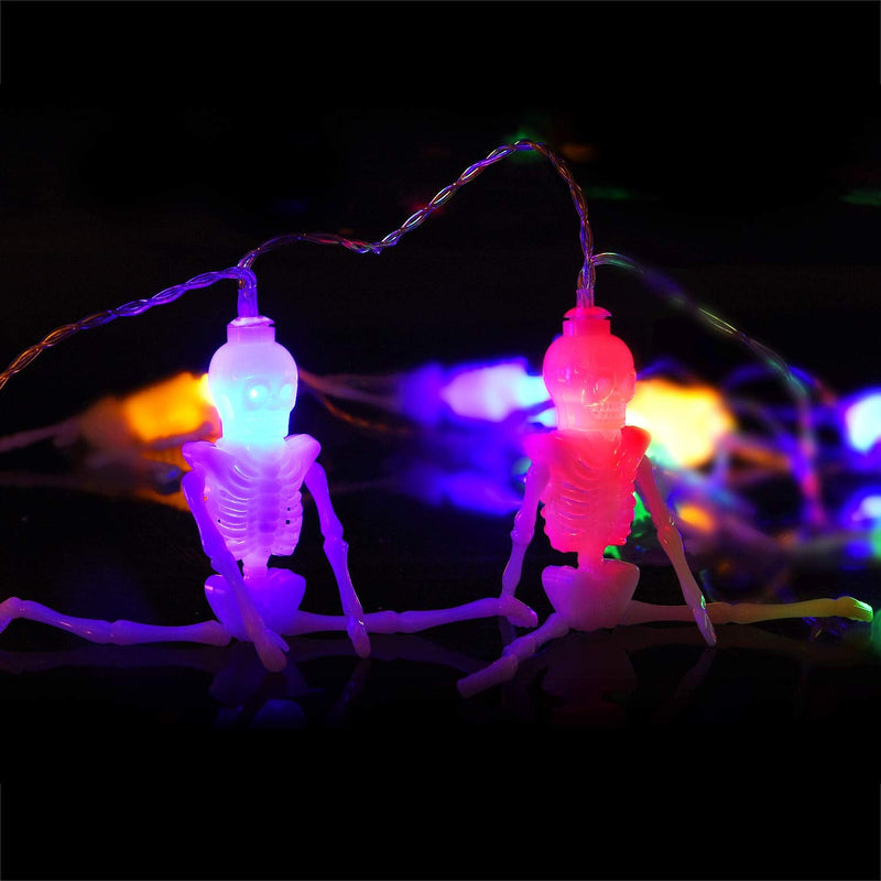 Halloween Skeleton Skull String Lights