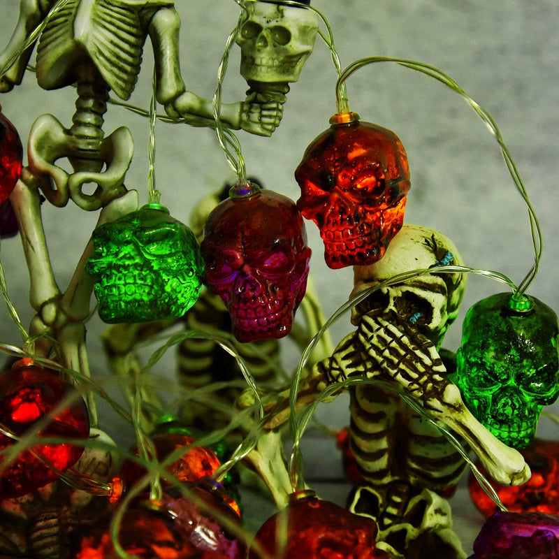 30LEDs Spooky Skull String Light