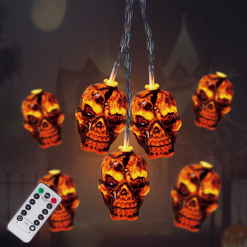 30LEDs Spooky Skull String Light