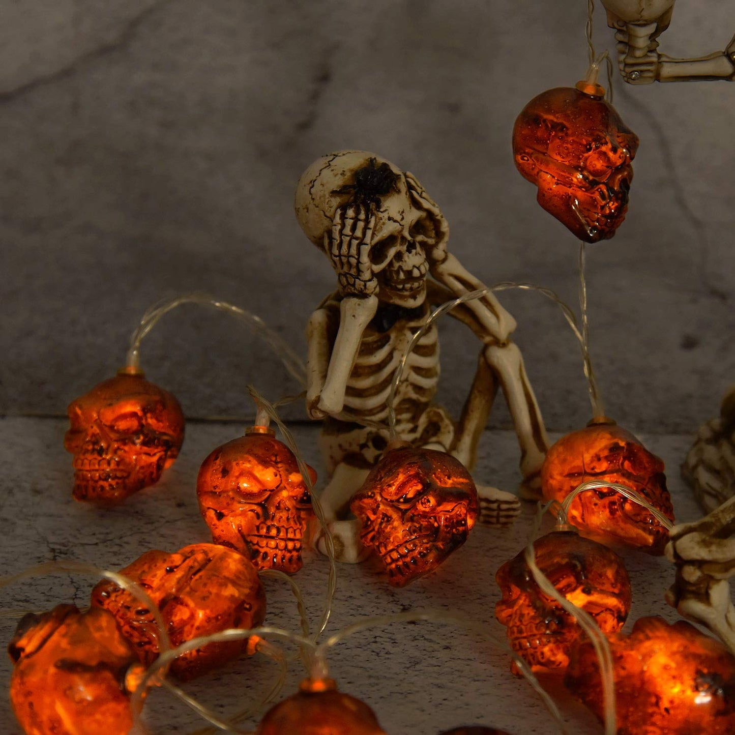 30LEDs Spooky Skull String Light
