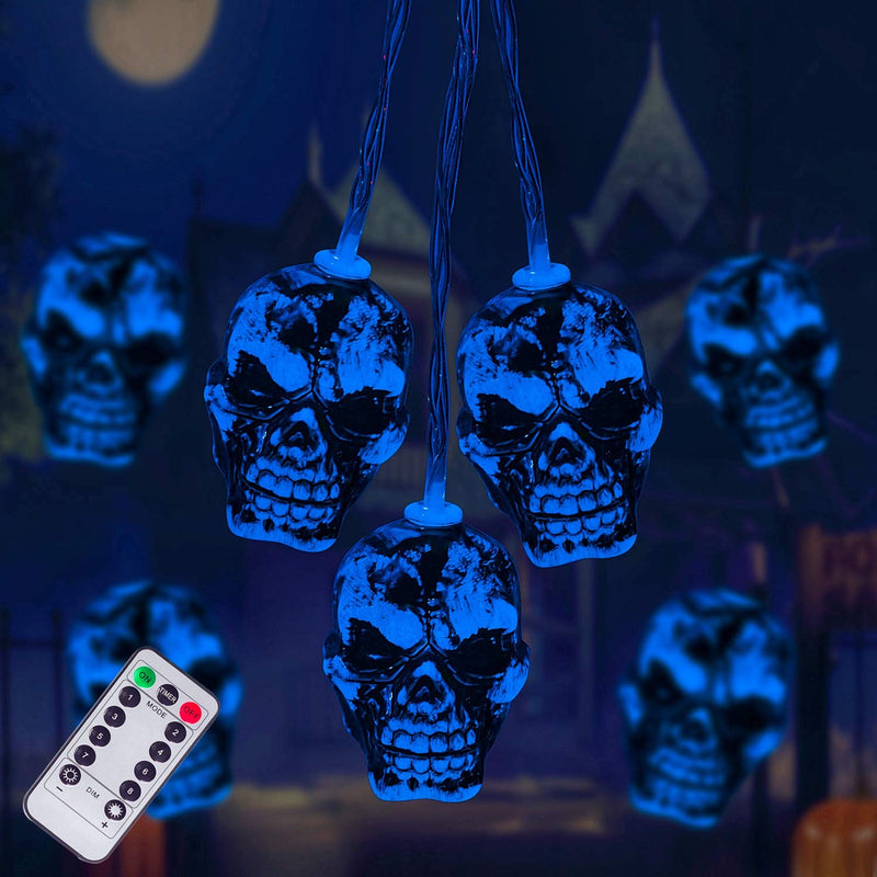 30LEDs Spooky Skull String Light