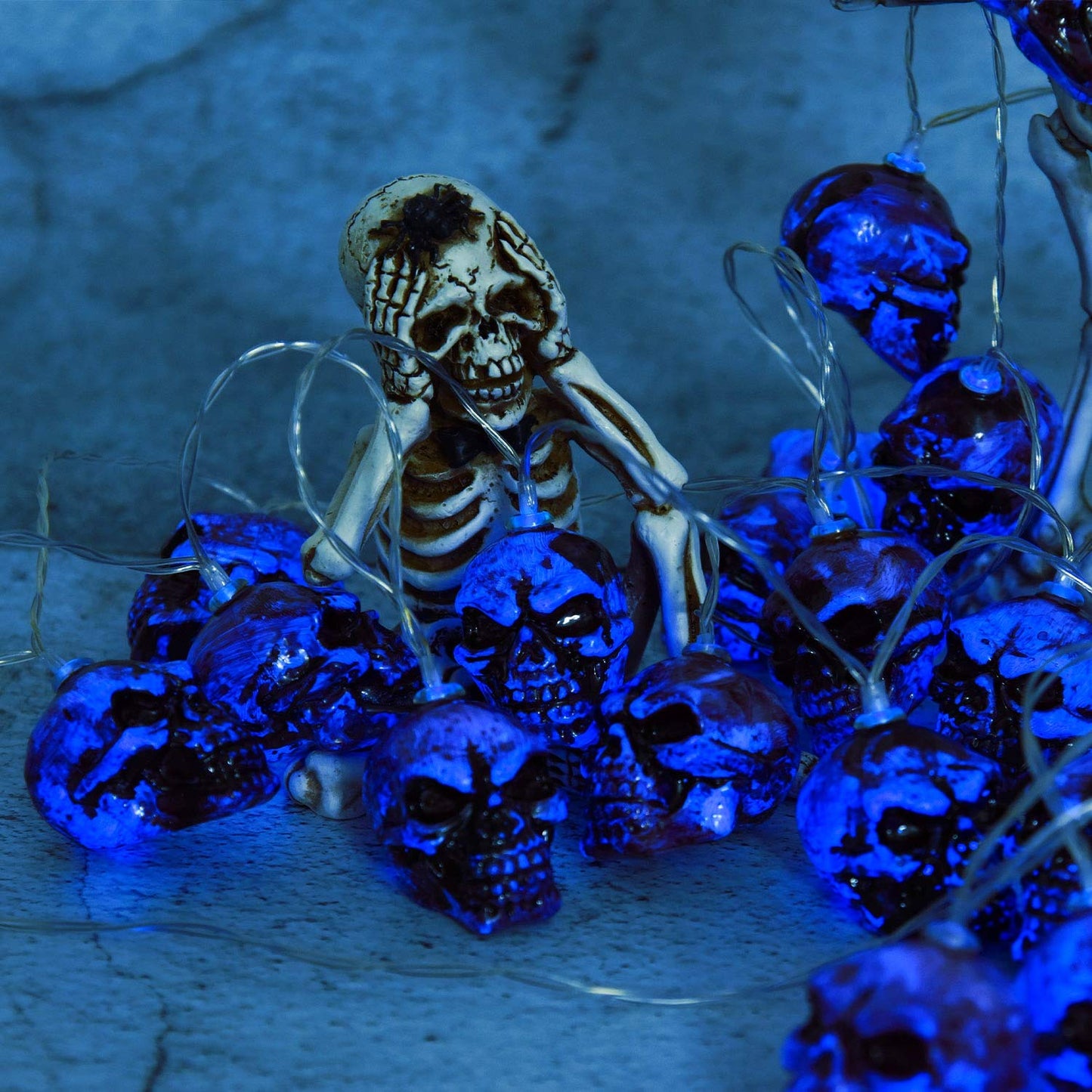 30LEDs Spooky Skull String Light