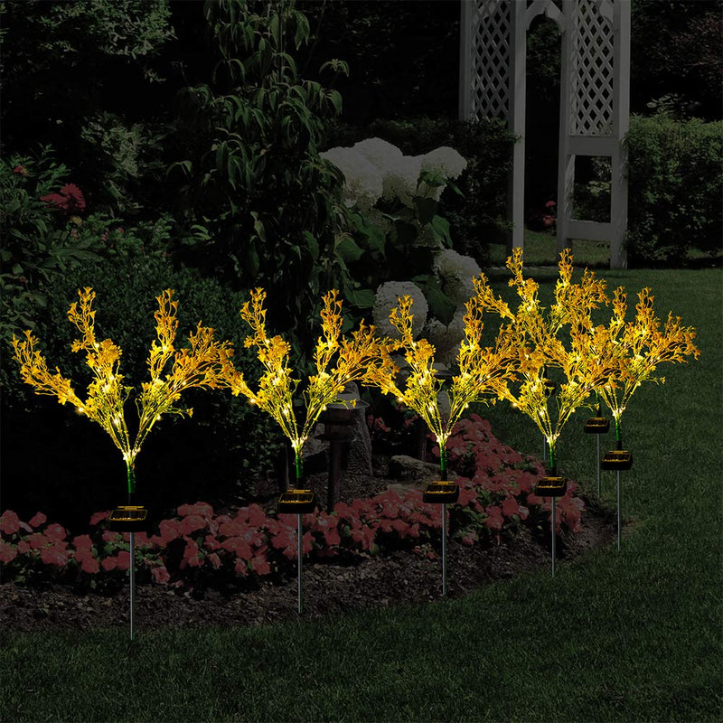 Golden Floral Solar Light