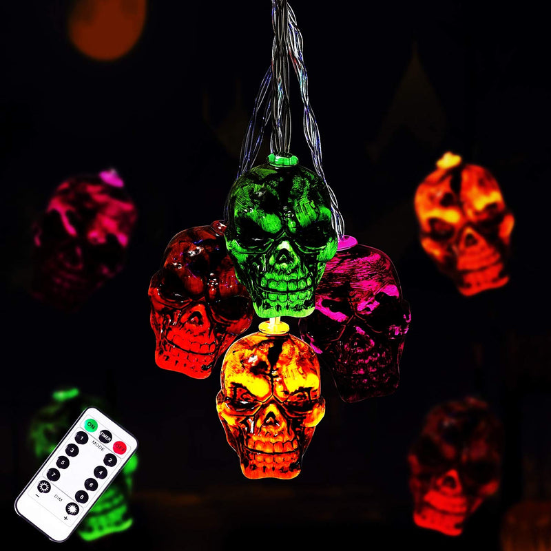 30LEDs Spooky Skull String Light