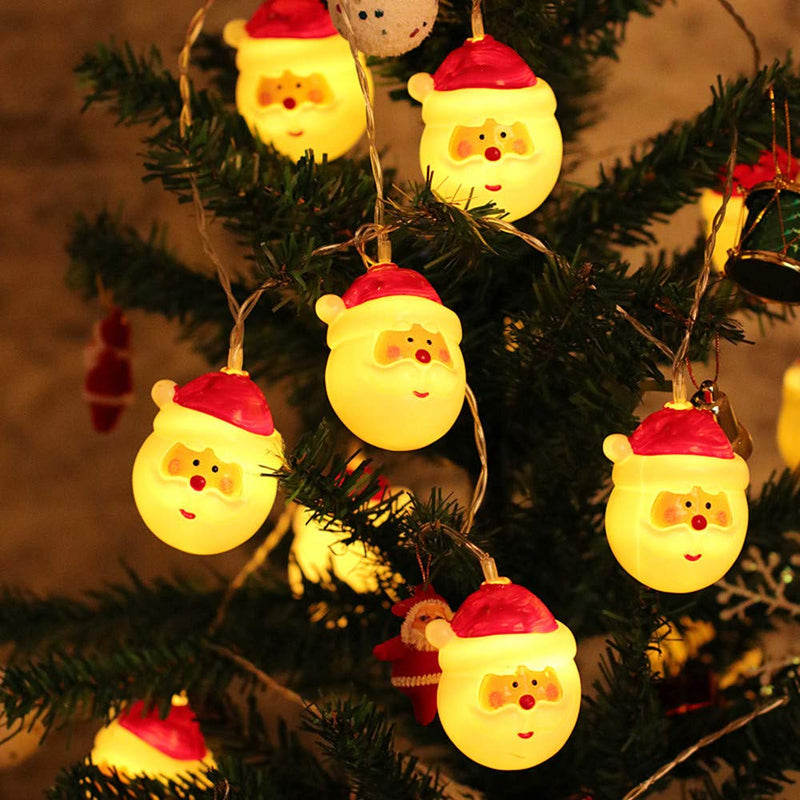 10 LED Santa Head Light